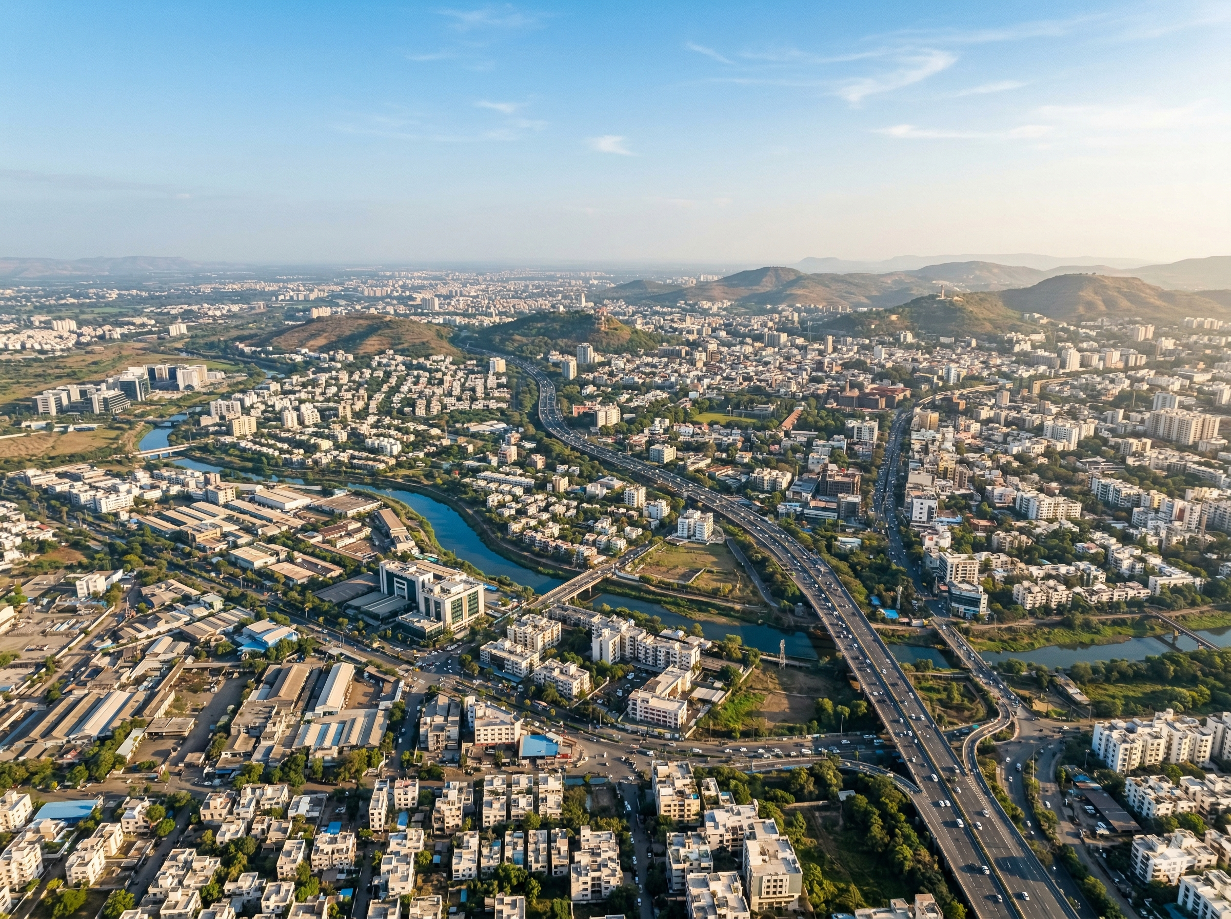 Cart-R service area map - Pune and Pimpri-Chinchwad